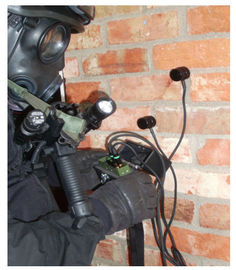 Dispositivo de escuta da parede estereofónica portátil do estetoscópio com dois sensores