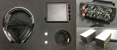 Dispositivo de escuta da parede estereofónica portátil do estetoscópio com dois sensores