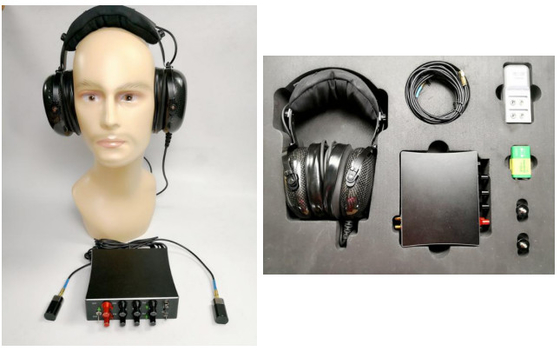 Dispositivos de escuta estereofônicos com a sensibilidade alta da detecção das paredes construídos na função de gravação