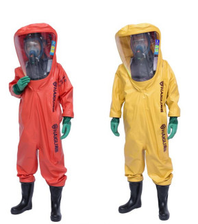 Proteção química pesada da classe 3 completamente fechados do terno do PPE Hazmat