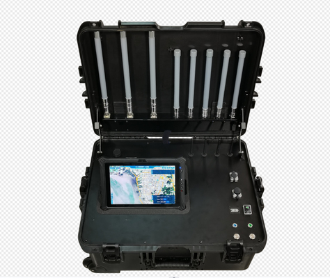Detecção e Controle de UAV portátil Caixa Integrada Full Range Portable Drone Jammer And Detector Station